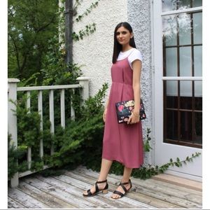 Wilfred/Aritzia Dusty Rose slip dress XS